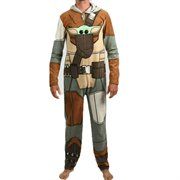 thumbnail image 2 of Star Wars Mandalorian Grogu Full Body Pajamas - Baby Yoda Sleep Lounge Onesie 2 of 14