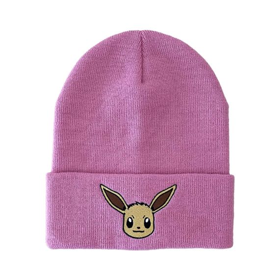 Pokemon Eevee Beanie - Unisex Adult, 3-D Ears, Acrylic Yarn, Officially Licensed