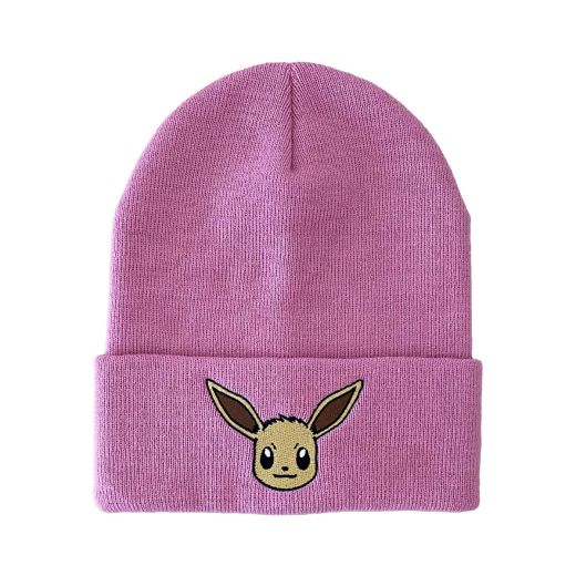 Pokemon Eevee Embroidered Tall Cuff Beanie