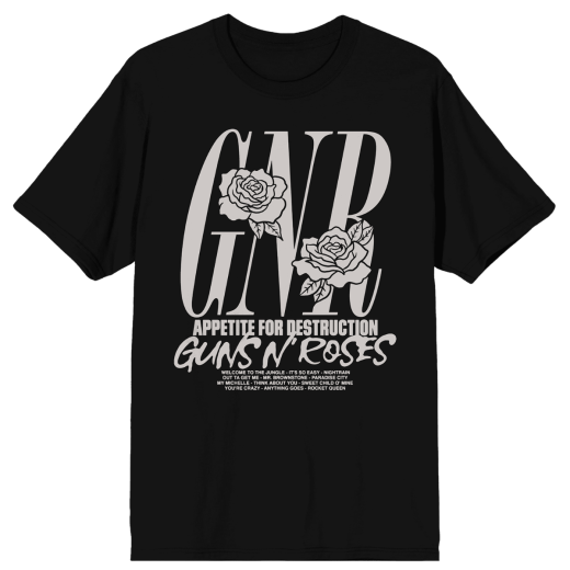 Guns N' Roses Appetite For Destruction Black T-Shirt