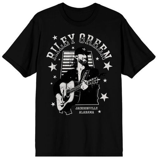 RILEY GREEN - Jacksonville Alabama Adult Black Tee