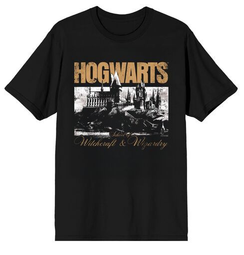 HARRY POTTER - Hogwarts Heritage Photo Adult Black Tee