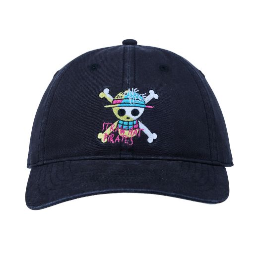 One Piece Live Action Pirates Logo Adult Black Unstructured Baseball Cap