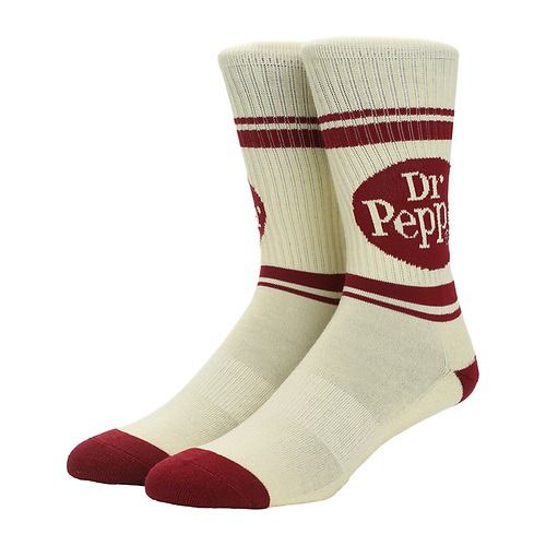 DR PEPPER -Retro Style Logo Single Pair Crew Sock