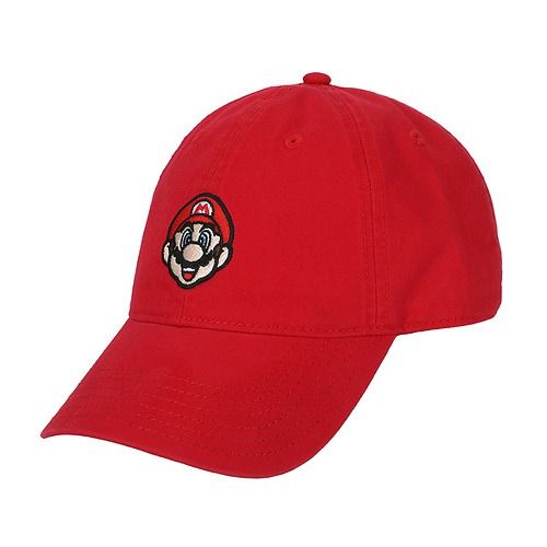 SUPER MARIO BROS- Mario Head Embroidery Ballcap