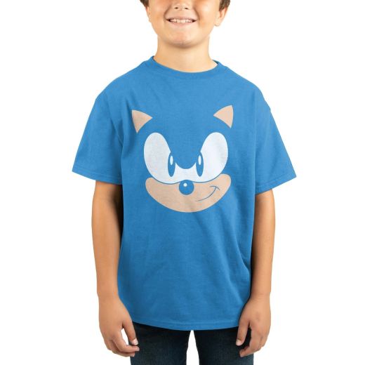 SEGA - SONIC FACE ON  SAPPHIRE SHIRT 