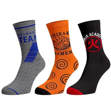 NARUTO - 3 PACK MENS HOSIERY CREW PACK