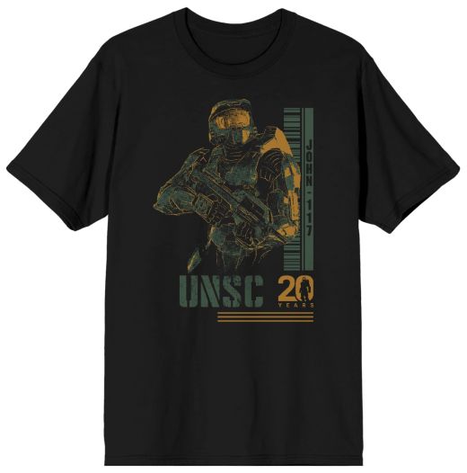 Halo Master Chief Barcode Black T-Shirt