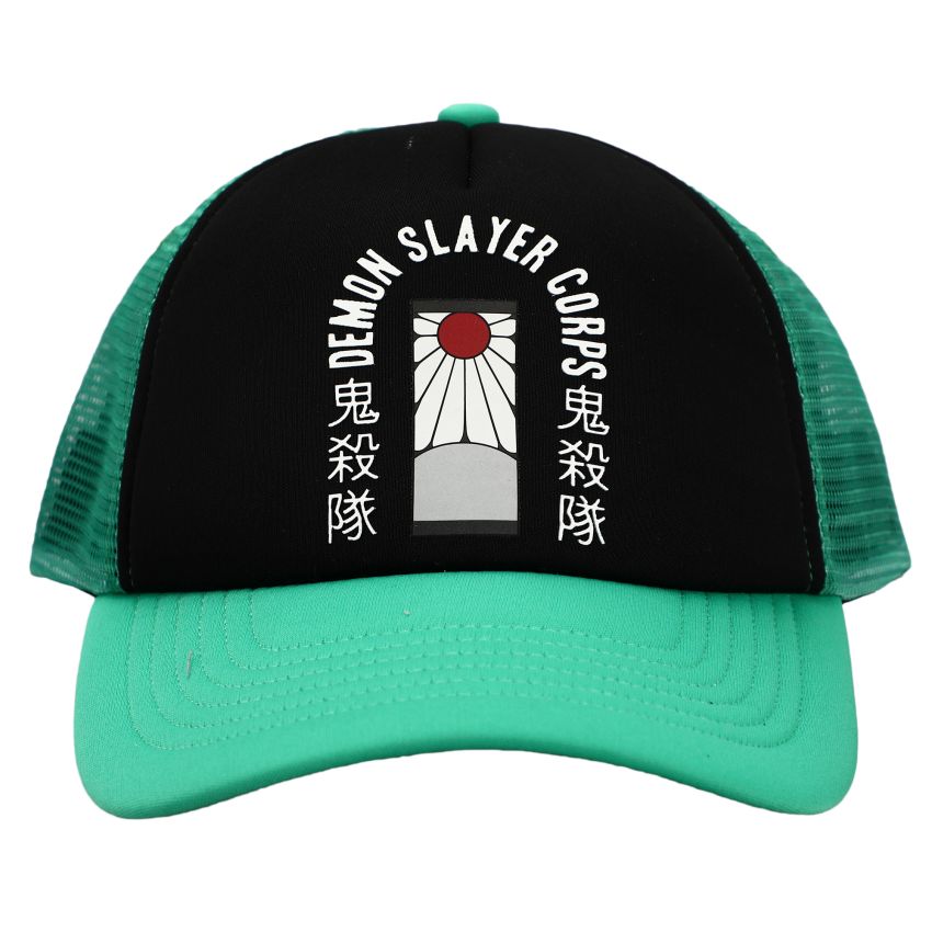 Demon Slayer Corps Hanafuda Snapback Hat - Officially Licensed Anime Trucker Cap