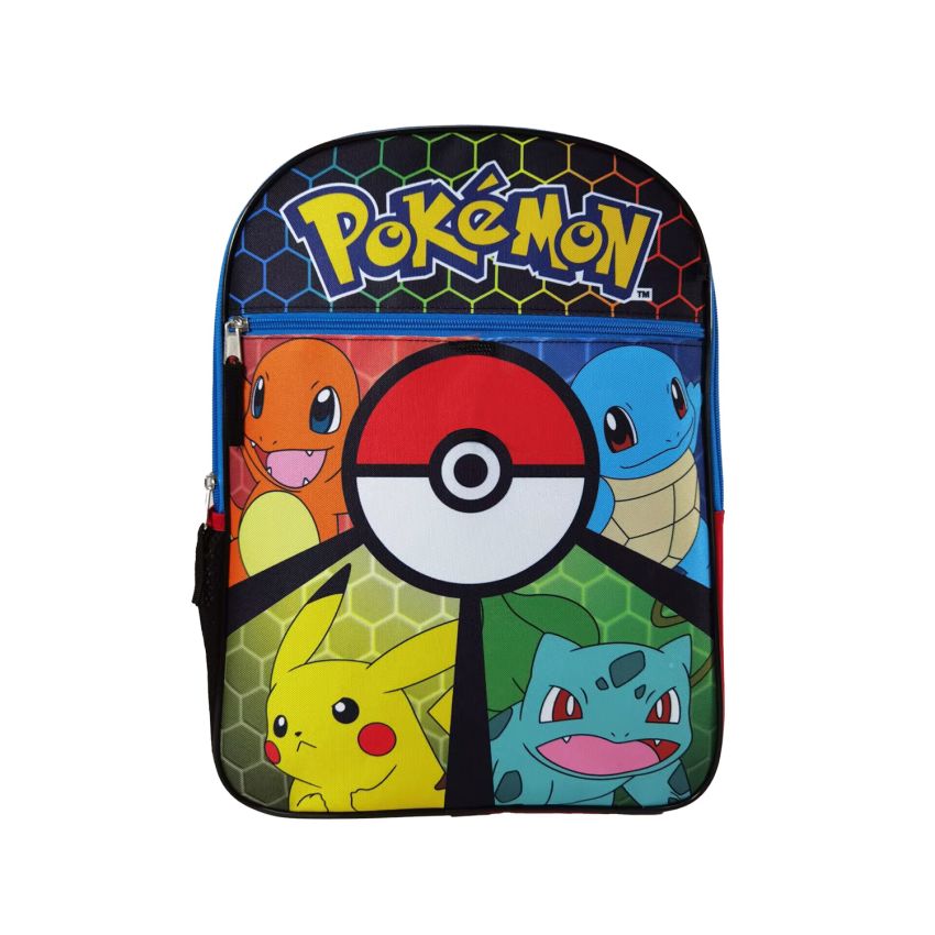 Bioworld | Pokémon Generation 1 Characters Pokeball Kids 16" Backpack ...