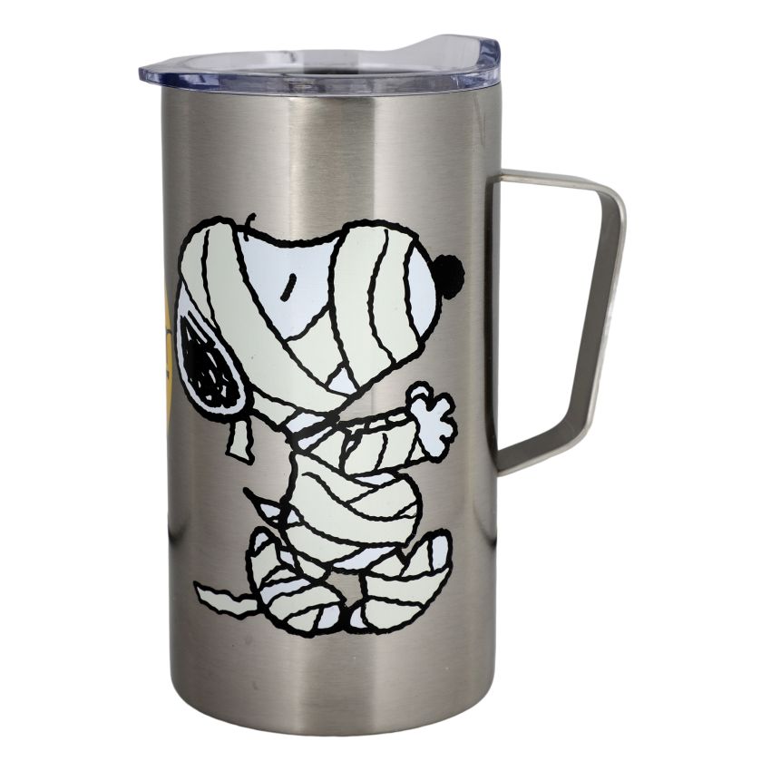 Tervis Tazza Isolata Classica 473 Ml Con Manico, Peanuts Trick Or Treat, A Doppia Parete, Anti-appannamento, Made In USA, Garanzia A Vita
