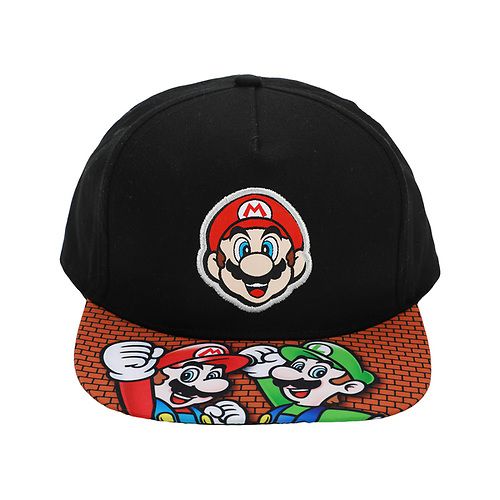 Bioworld SUPER MARIO PRINTED BRIM WITH MARIO YOUTH HAT Bioworld Bioworld SUPER MARIO PRINTED BRIM WITH MARIO YOUTH HAT Bioworld