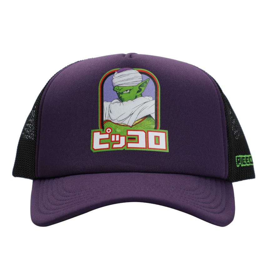 Bioworld Cappello Snapback Dragon Ball Z Per Ragazzi - Blu Navy Con Simboli Kanji Ricamati - Taglia Unica Regolabile - Misto Cotone E Poliestere - Prodotto Ufficiale