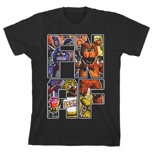 Bioworld | FIVE NIGHTS AT FREDDYS - FNAF Characters Collage Black Youth ...