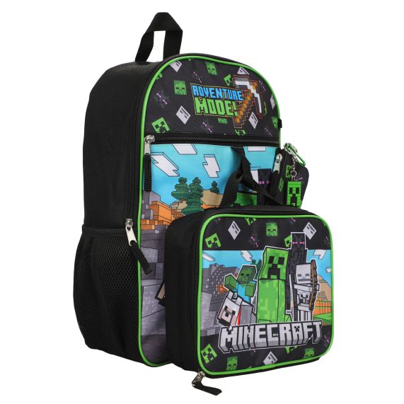 Bioworld | MINECRAFT - 16” 5 Piece Backpack Set Bioworld