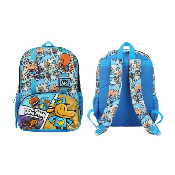 Bioworld | Dogman – 16 inc Backpack With Sliding Patches Bioworld