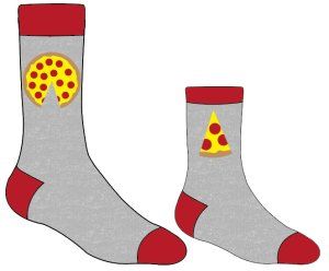 GENERIC - Father / Son Pizza Socks Set