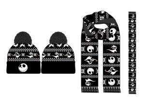 The Nightmare Before Christmas Jack Zero Jacquard Knit Scarf & Beanie Set