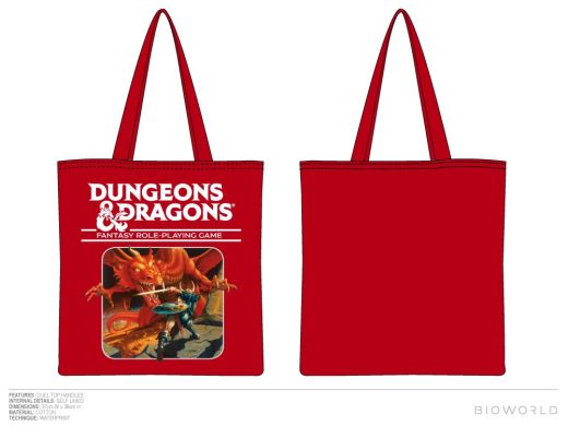 DUNGEONS AND DRAGONS - Red Canvas Tote