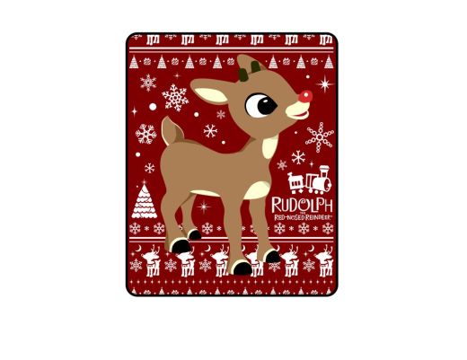 Rudolph The Red-Nosed Reindeer Classic Blanket Throw