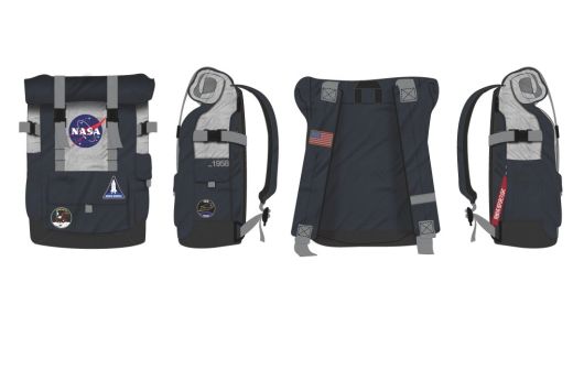 NASA - Backpack Roll Top Built Up Laptop Bag