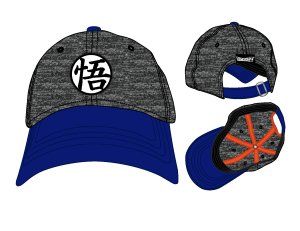 Dragon Ball Z Logo Adjustable Grey and Blue Hat