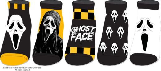 GHOSTFACE -  ANKLE SOCKS 5 PAIRS