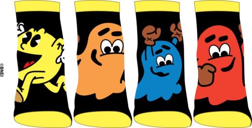 Pac-Man Characters 4 Pack Kids Socks