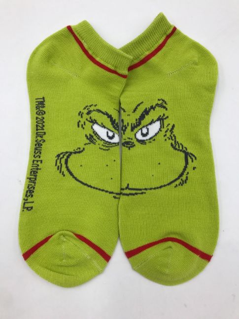 THE GRINCH - Face Green Crew Sock Single Pair