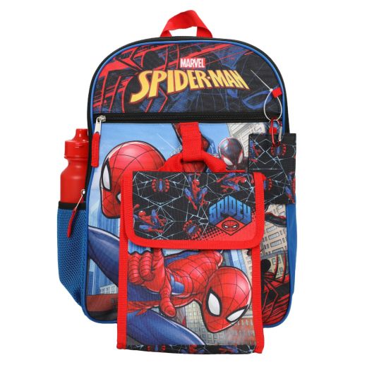 SPIDERMAN - 16in Backpack 5pc Set