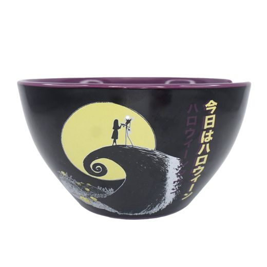 The Nightmare Before Christmas Themed Ramen Bowl with Chopsticks