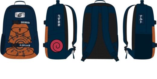NARUTO Uzumaki Metal badge Backpack