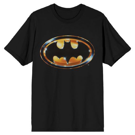 DC COMICS - Batman Logo Mens Black Short Sleeve Graphic Tee Shirt