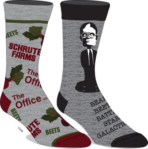 The Office Dwight Schrute Farms Beets 2 Pair Socks