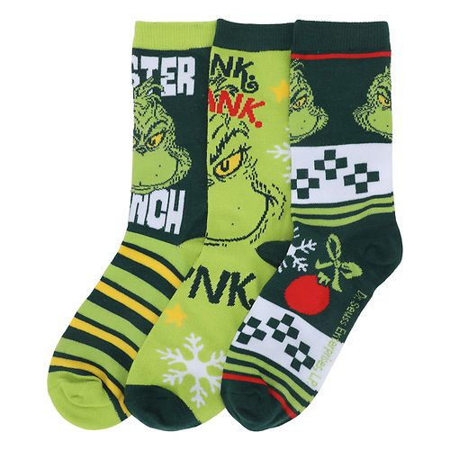 THE GRINCH - TV CREW SOCKS TV BOXED SET 3 PACK