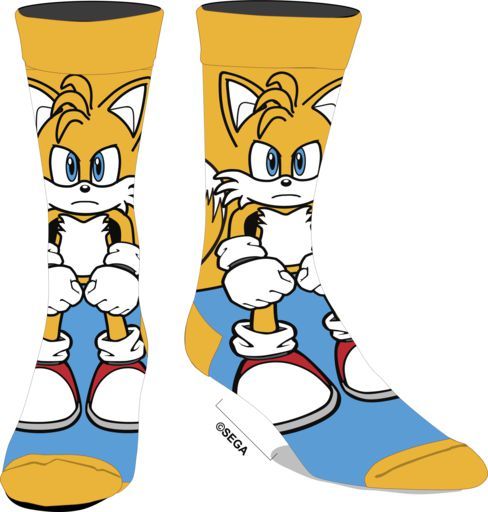 Sega Sonic The Hedgehog Tails Animigos Crew Socks