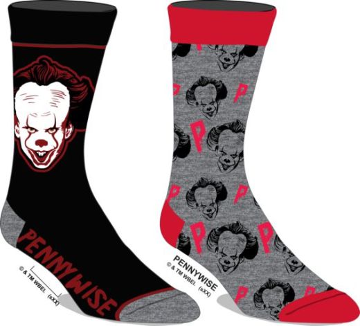 IT - Placed Pennywise Head Crew Sock 2 Pack