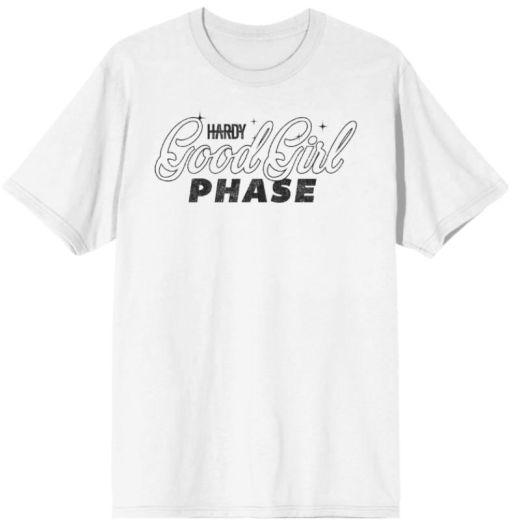Bravado Hardy Good Girl Bad Girl Phase Back Hit Adult White T-Shirt