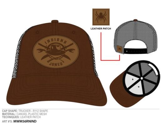 Indiana Jones - Oval Leather Patch Snapback Hat
