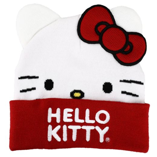 Hello Kitty Big Face Bow Beanie