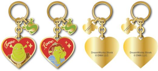 SHREK - Shrek and Fiona Matching Key Chains