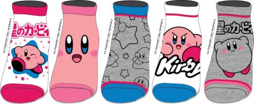 KIRBY  - Kirby 5 Pair Ankle Socks Pack - OSFA
