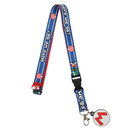 Super Mario - Sublimated Strap with rubber charm Lanyard