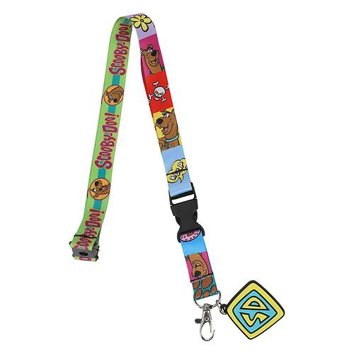 SCOOBY DOO - Multi-colour Lanyard With Scooby Dog Tag Charm
