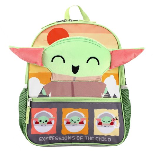 Star Wars The Mandalorian Expressions Of The Child Grogu 14" Kids Backpack