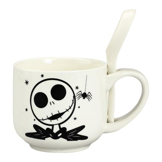 Disney The Nightmare Before Christmas Jack 20 oz. Ceramic Soup Mug with Spoon