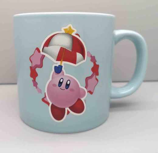 Bioworld Kirby 18 Oz Pink Sculpted Ceramic Character Mug