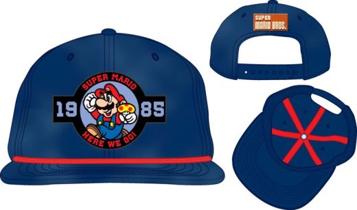 Super Mario Bros Here We Go Racing Snapback Hat