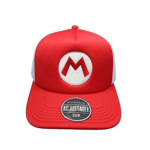 Super Mario - Mario Red Snap Back With Mesh Back
