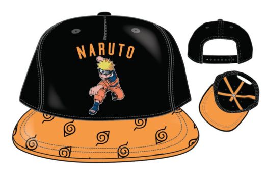 Naruto Action Pose Hidden Leaf Kids Snapback Hat